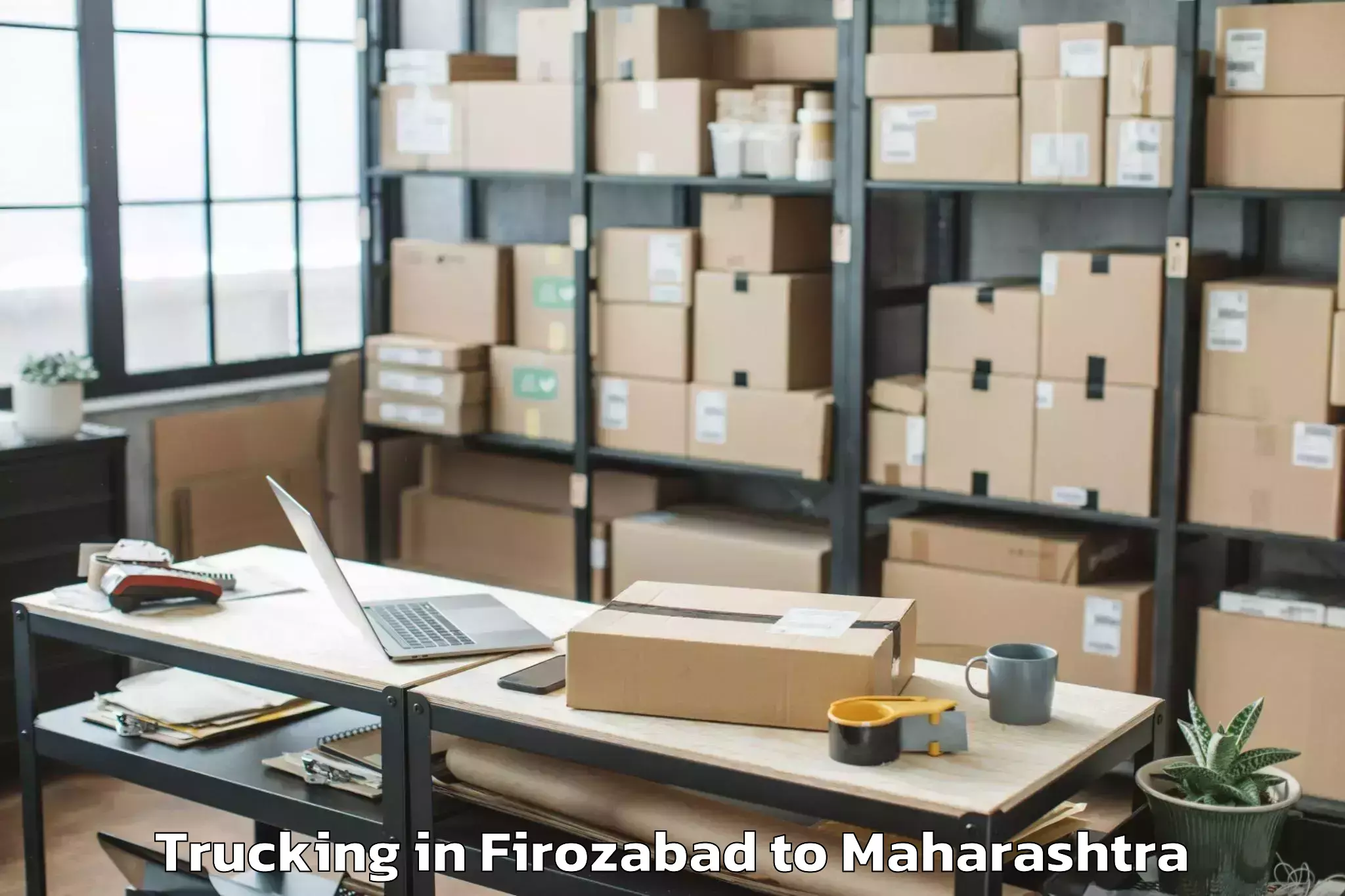 Firozabad to Osmanabad Airport Omn Trucking Booking